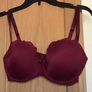 Chantelle satin and lace bra